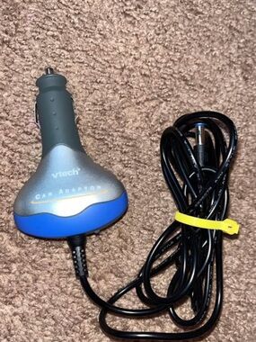 VTech Blue and Gray Car Adapter - Power Cable for Electronics